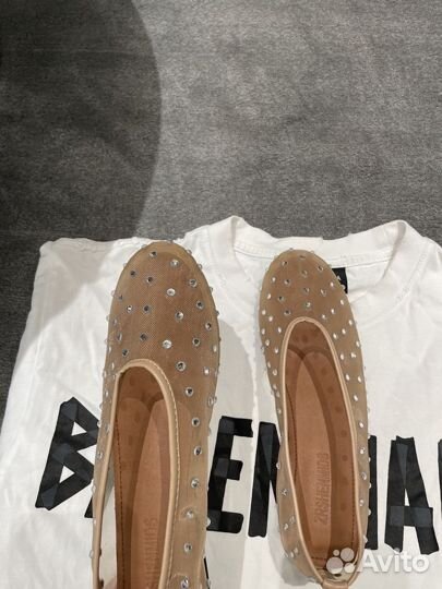 Балетки со стразами