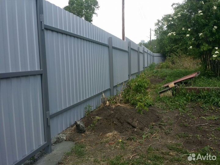 Заборы из профнастила под ключ