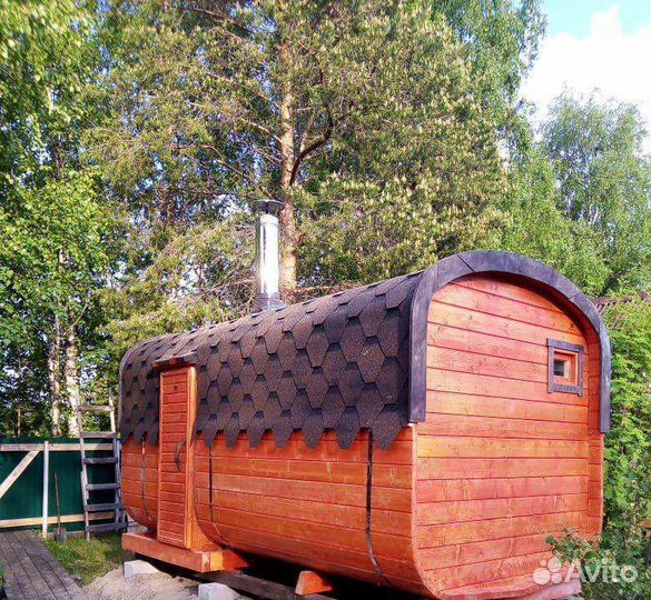 Баня квадро бочка 4 метра