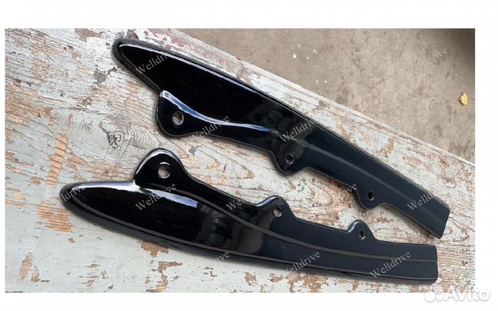 Лезвия задние BMW 3 F30 черные