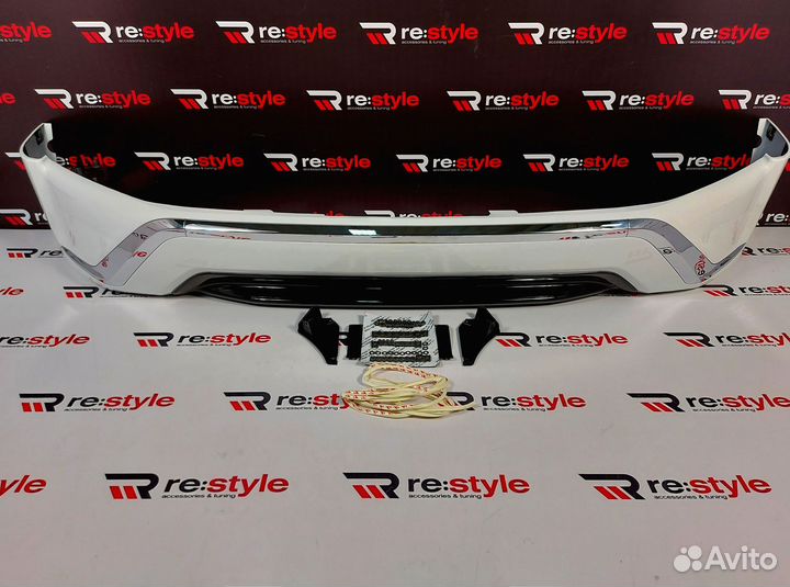 Губа передняя Toyota Land Cruiser 200 3м c16г ksPt