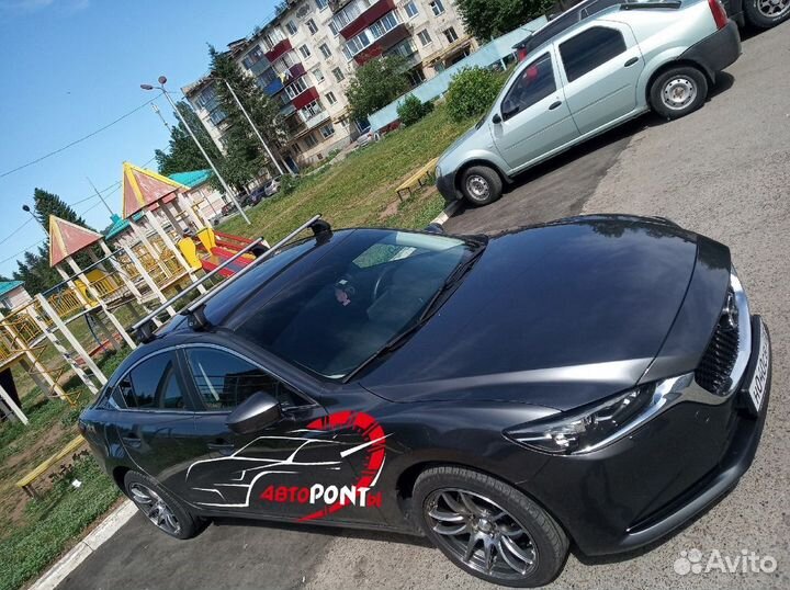 Багажник на крышу Мазда 6 модельный аэро крыло