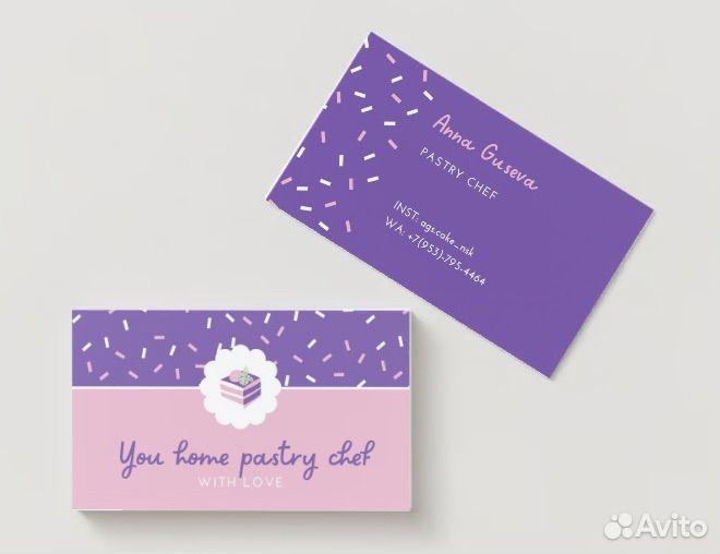 Дизайн визитки, логотипы, листовки, меню