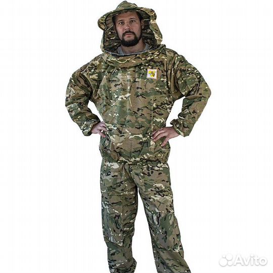 Костюм пчеловода камуфляж с сеткой (хб, без молнии