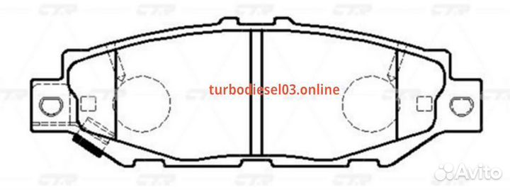 Колодки CTR GK1077 (CKT-63) GK1077 CTR