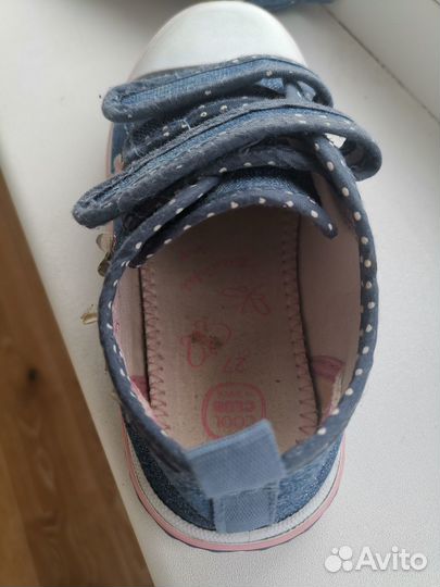 Кеды летние для девочки размер 27