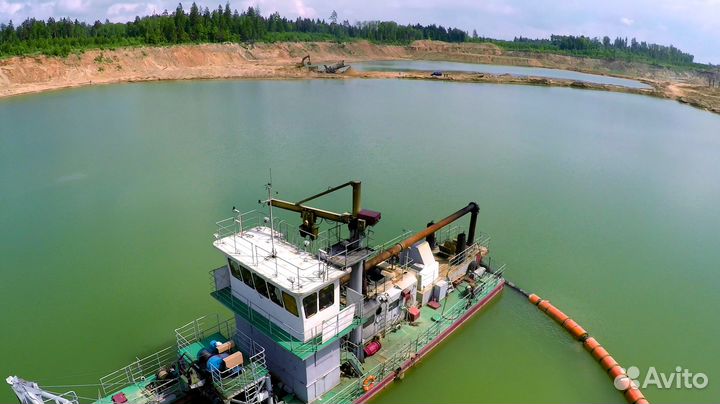 Песок строительный 2 часа доставка от 100 м3