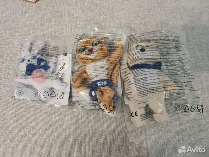 Игрушки из хеппи мил sochi символы Олимпиада 2014