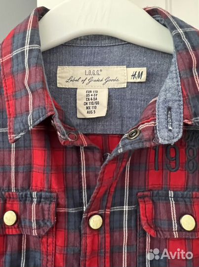 Рубашки H&M (110 размер)