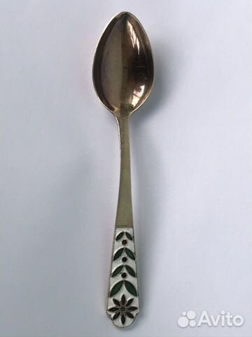 Серебряная чайная ложка винтаж СССР