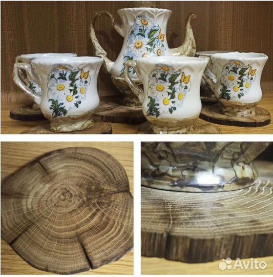 Спилы дерева для декора