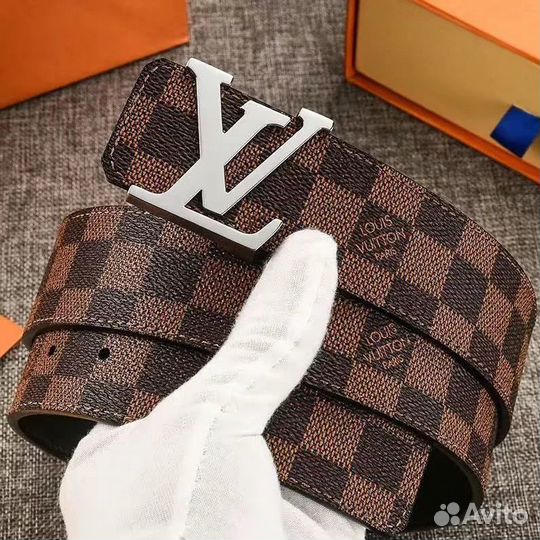 Louis vuitton ремень кожаный бляха