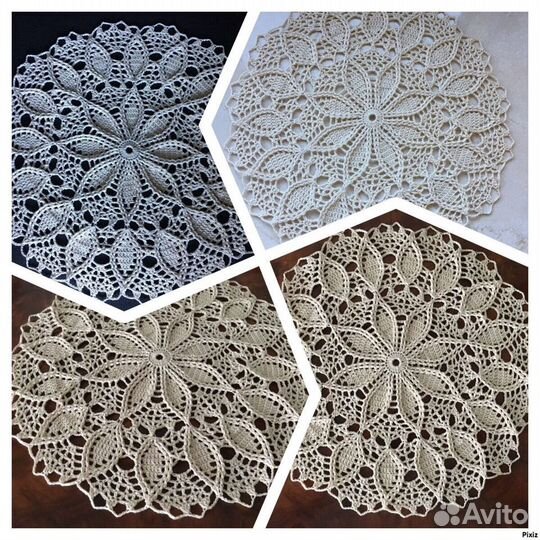 Вязаные салфетки