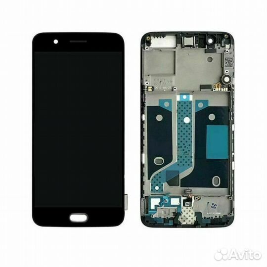 Дисплей Айсотка для Oneplus 5 черный Odm