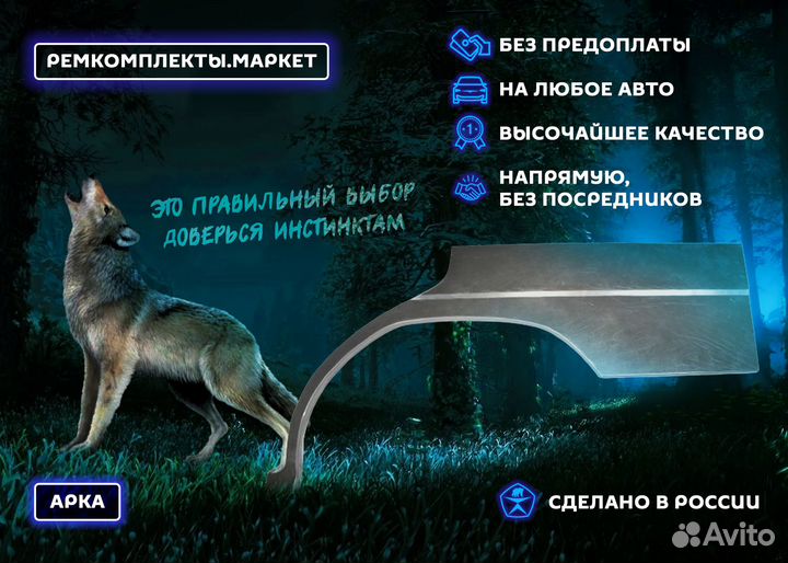 Кузовная арка Rav 4 левая