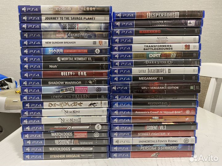 Коллекция запечатанных игр для ps4