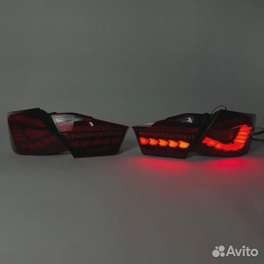 Стопы Toyota Camry 50 11-14г Led тюнинг Красные