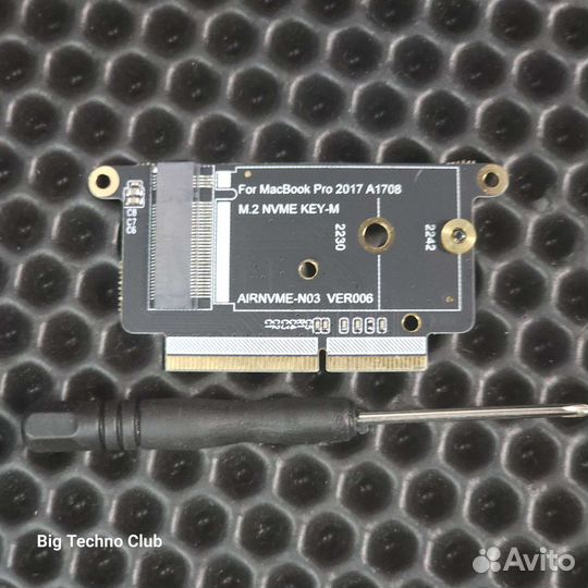 Переходник SSD A1708 pcie для Apple MacBook