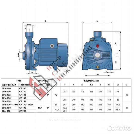 Насос CP 200 Pedrollo 44CIT20A