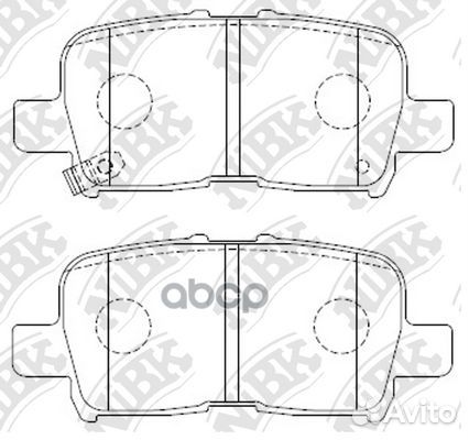Колодки тормозные honda NSX/acura NSX задн. PN8803