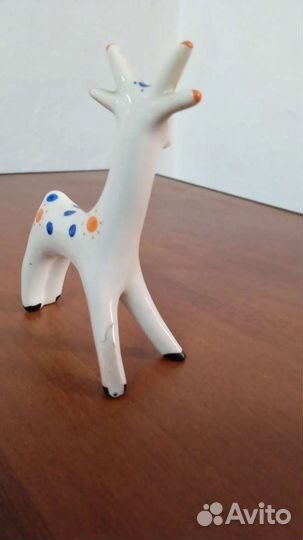 Форфоровая статуэтка СССР олененок