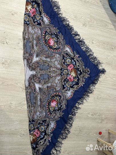 Павлопосадский платок Сон Бабочки