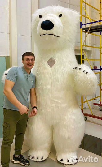 Ростовая кукла белого медведя 2.6 метра