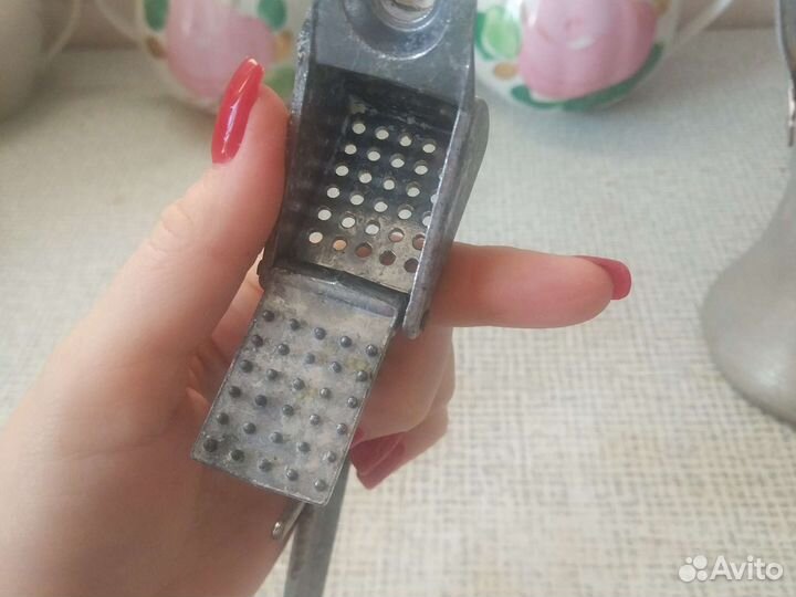 Турка для кофе СССР алюминиевая, пресс для чеснока