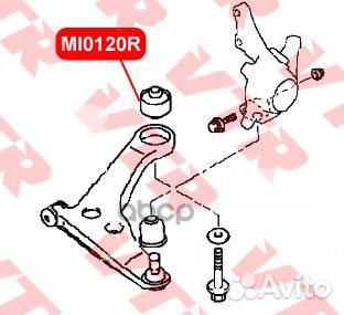 Сайлентблок нижнего рычага, задний MI0120R VTR