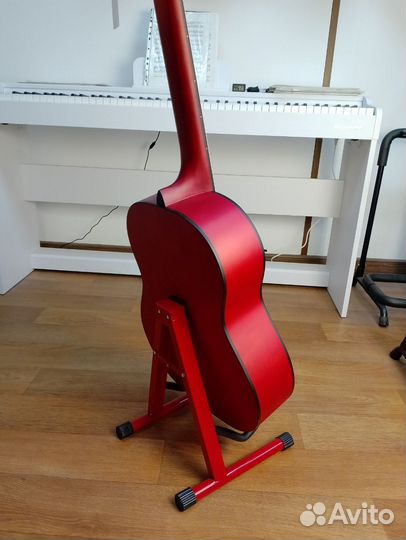 Красная новая стойка для гитары dekko JR-304 RD