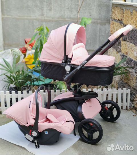 Коляска Aulon 3в1, 2в1 (Pink)