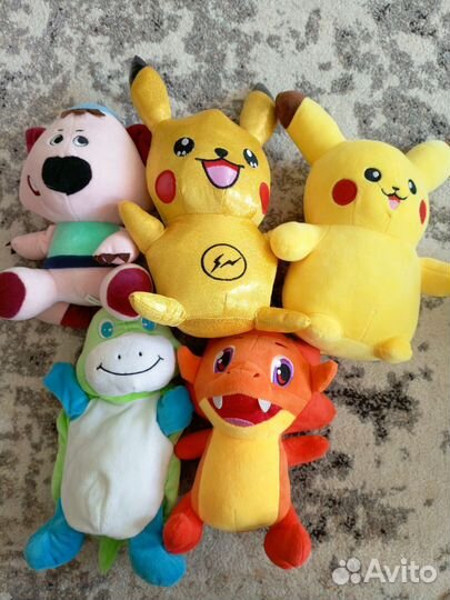 Пикачу мягкие игрушки