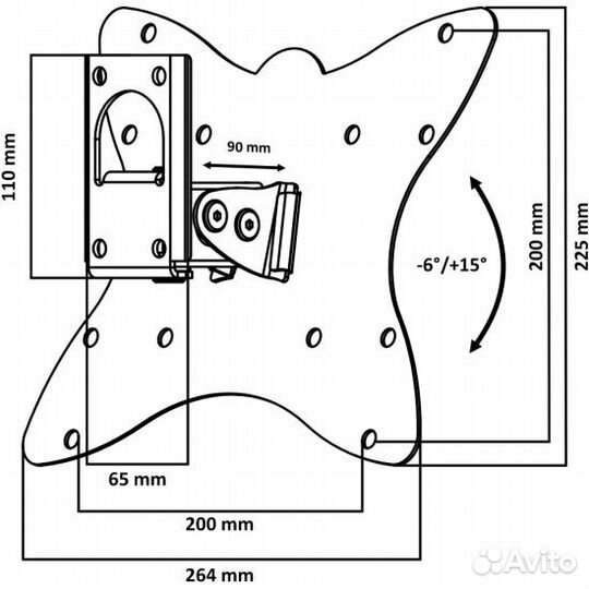 Кронштейн Lester LST-201.03 для TV 10