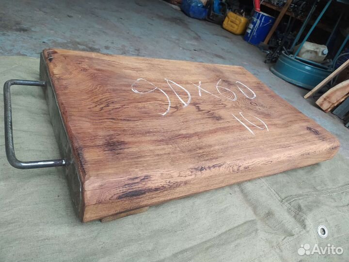 Разделочная доска дуб большой стол 90х60 см