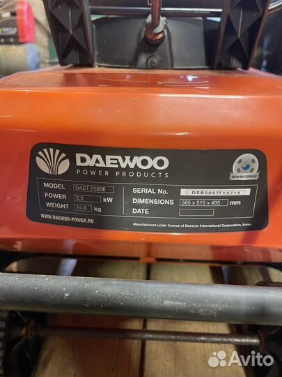 Снегоуборщик электрический daewoo