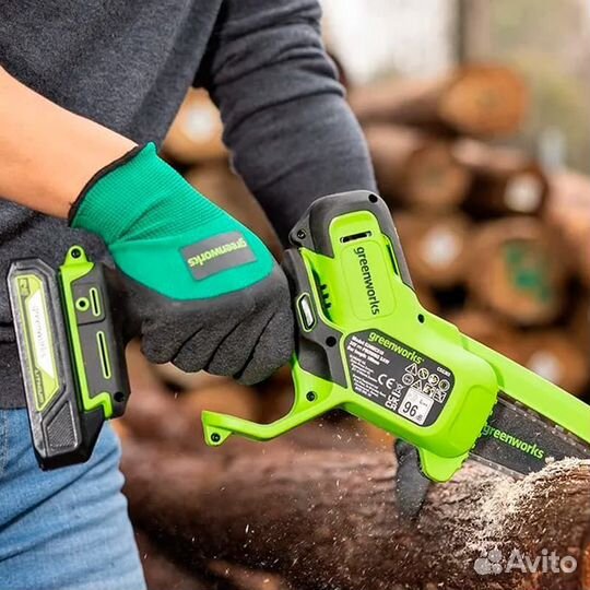 Аккумуляторная пила цепная Greenworks G24MCS10