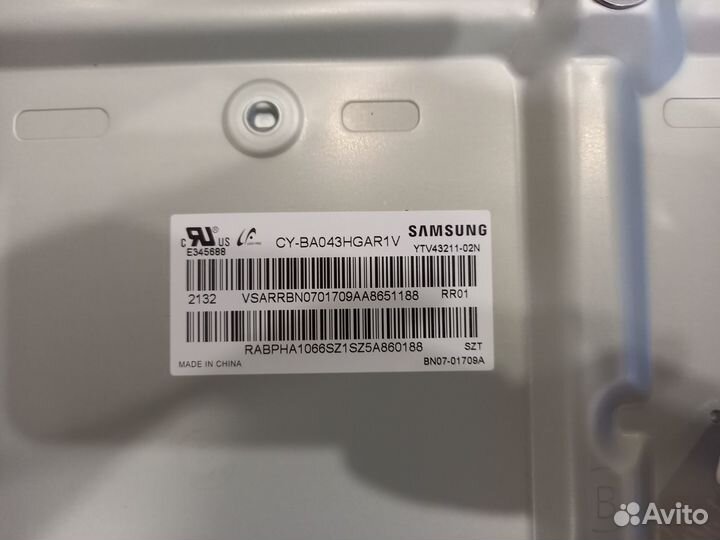 Разбор Samsung ue43au7160u