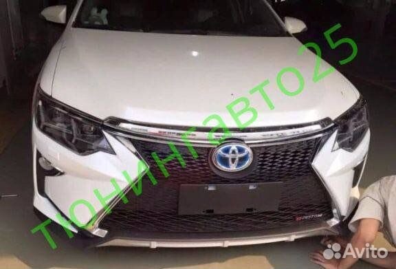 Бампер в стиле Lexus для Toyota Camry (камри) 55