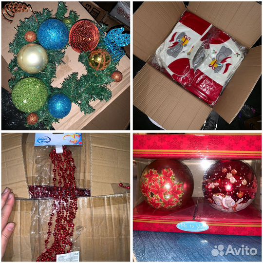Елочные игрушки и новогодние украшения оптом