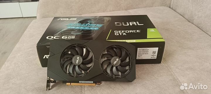 Видеокарта asus GeForce GTX 1660 super Dual EVO OC