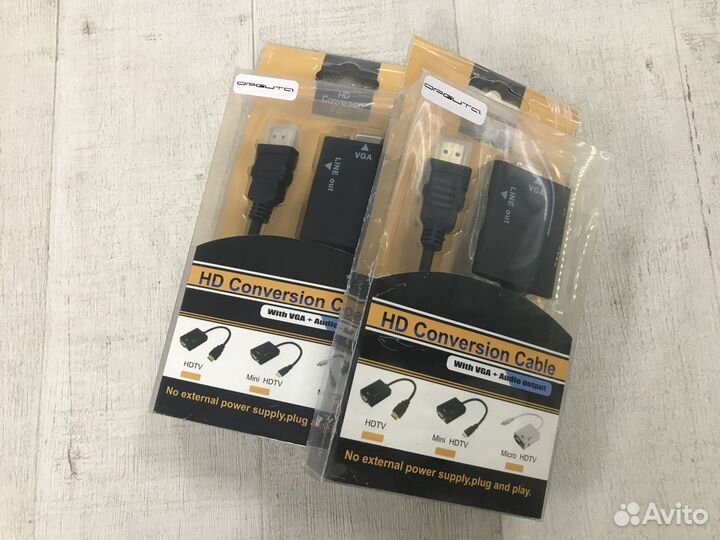 Адаптер hdmi - VGA + AUX Орбита OT-AVW21 20см