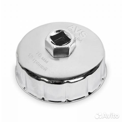 Съемник масляного фильтра «чашка» 76 мм, 12 граней
