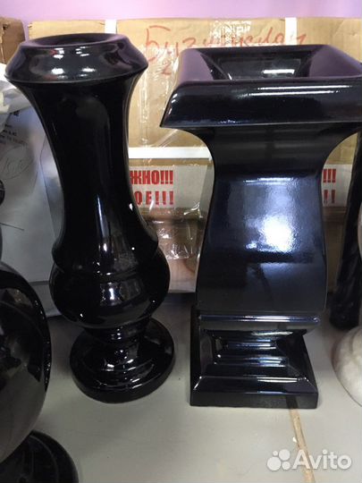 Вазы гранитные габбро Карелия