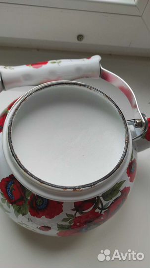 Чайник эмалированный б/у