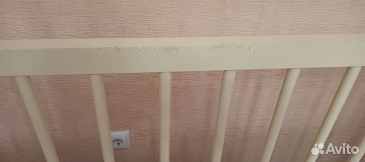 Детская кроватка с продольным маятником+