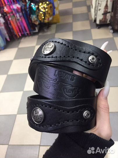 Мужской кожаный ремень