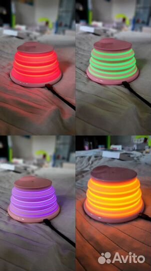 Беспроводная зарядка ночник Mood light