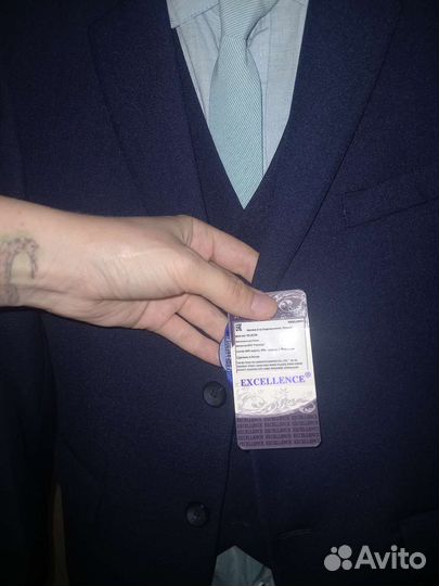 Костюм школьный на мальчика 140 синий новый