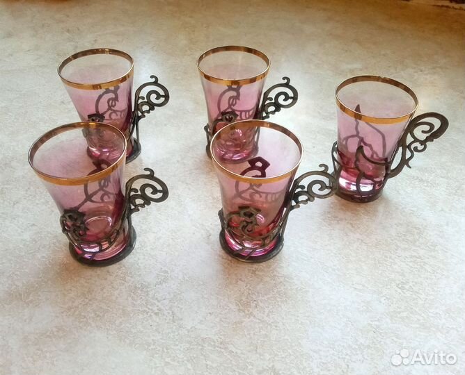 Рюмка с подстаканиками СССР