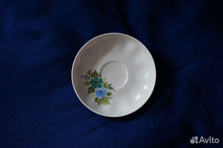 Фарфор Дулево СССР (чайная/кофейная пара, соусник)